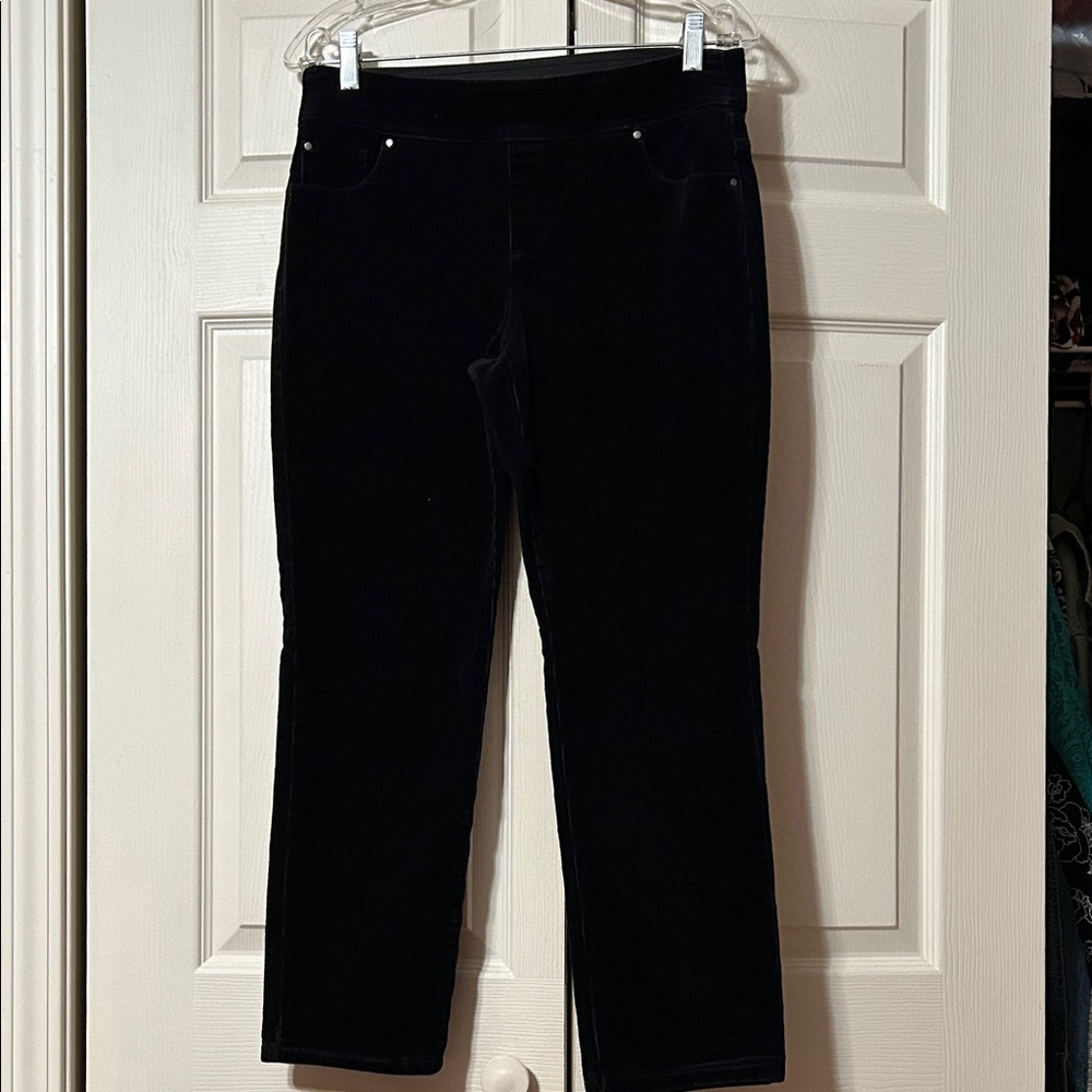 Kim Rogers sz 6P Straight Women's Black Corduroys w/Tummy Control